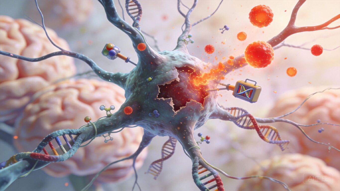 多发性硬化症新发现:特定神经元因DNA损伤先死亡