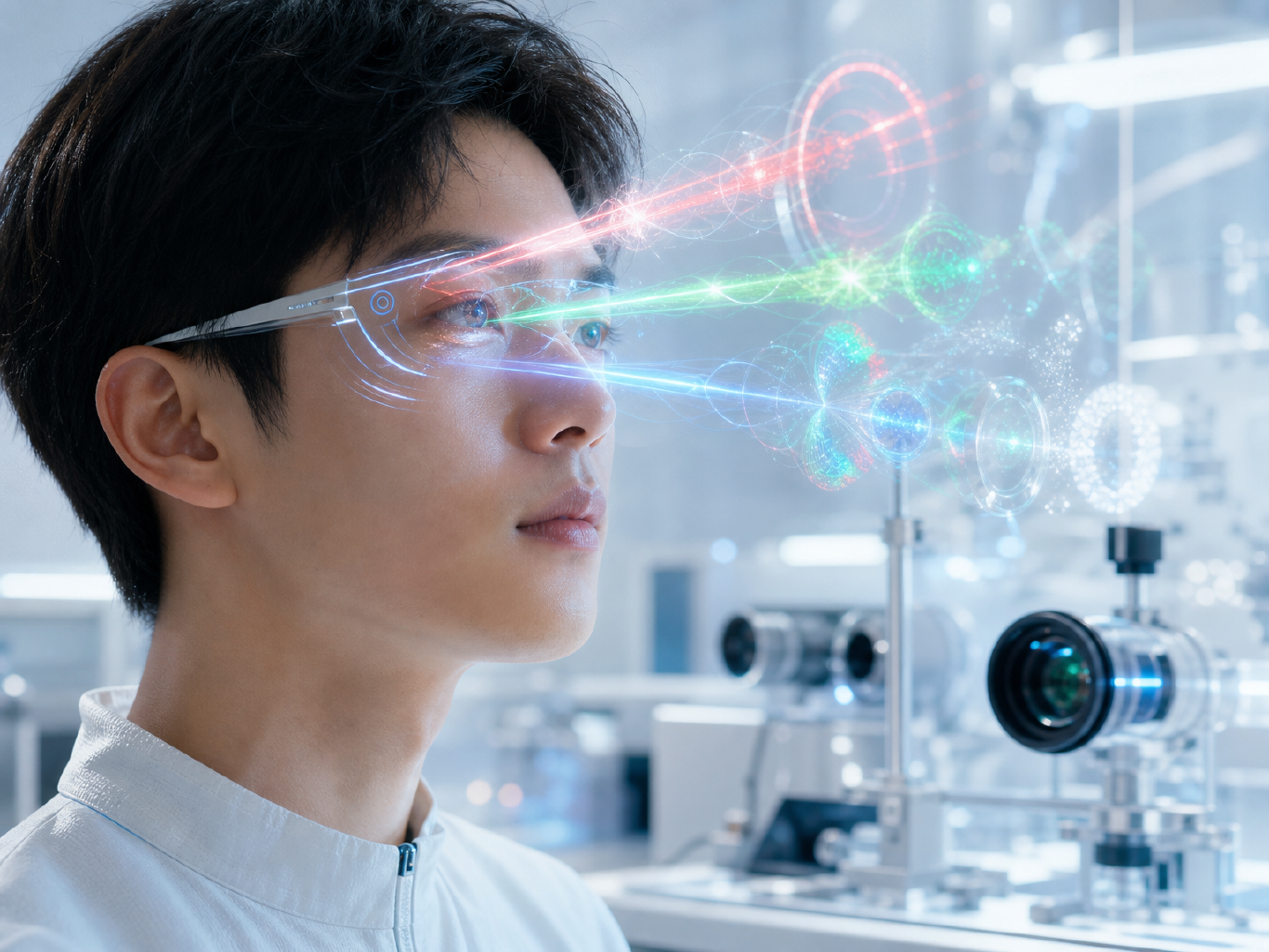 中国科大团队发表于 Cell:首次让人类通过隐形眼镜看见近红外色彩图像