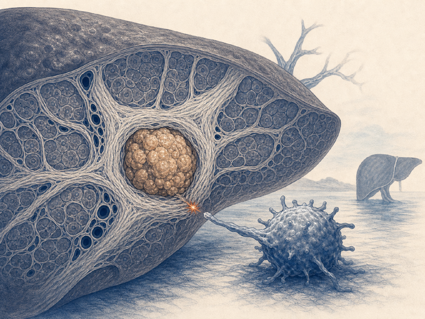 Cell 最新:浙大发现抗纤维化药可缩短肝癌三联疗法无效患者的纤维化围墙
